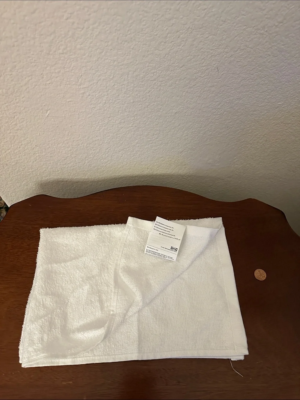 IKEA White LUDDVIAL Hand Towel